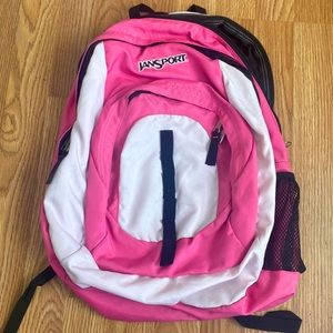 pink Jansport backpack